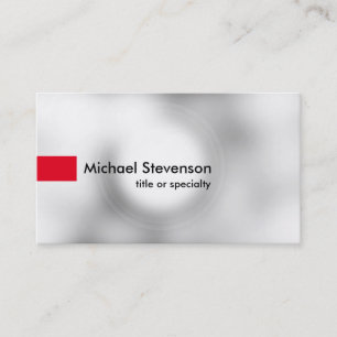 Stylish Grey Light Red Modern Unique Consultant Business Card
