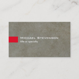 Stylish Grey Rock Stone Modern Unique Business Card