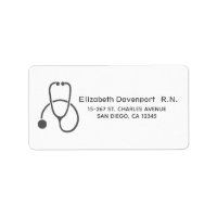 Stylish Grey Stethoscope Illustration on White