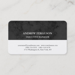 Stylish Grey White Unique Modern Professional Business Card