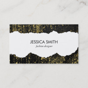 Stylish Grunge Torn Look Business Card