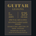 Stylish Guitar Lessons Advertising Flyer<br><div class="desc">Guitar Lessons Advertising Flyers By The Business Card Store.</div>