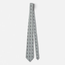 Stylish guitar pattern on a storm grey tie