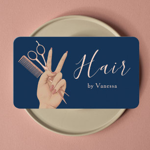 Stylish Hair Stylist Hairdresser Luxury Hair Salon Business Card