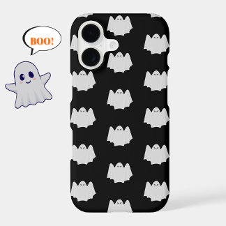 Stylish Halloween Black + White Ghost Pattern Fun