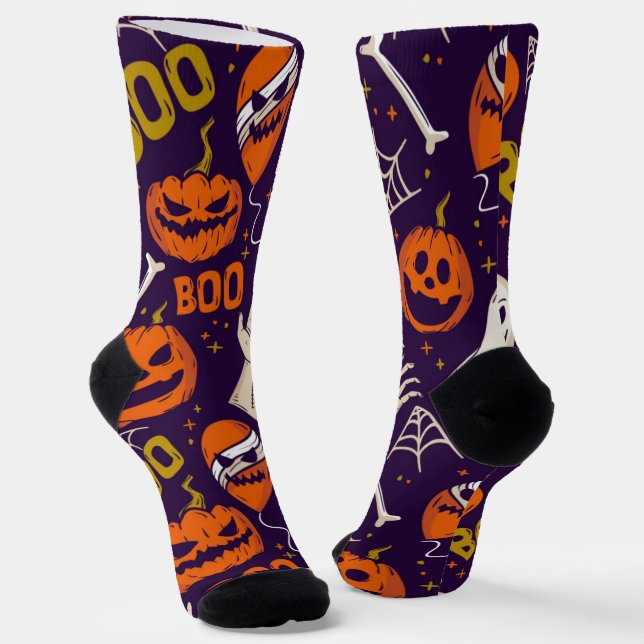 Stylish Halloween Socks  (Angled)
