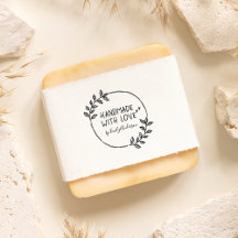 Stylish Hand-drawn Line Handmade With Love Name