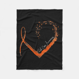 Stylish Heart Crps Awareness Fleece Blanket