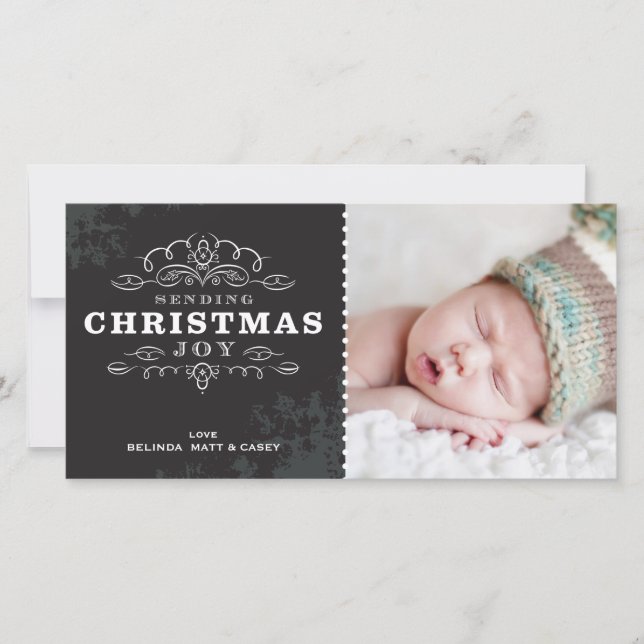 STYLISH HOLIDAY PHOTOCARD :: sending christmas joy (Front)