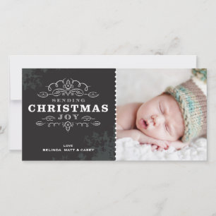 STYLISH HOLIDAY PHOTOCARD :: sending christmas joy Card