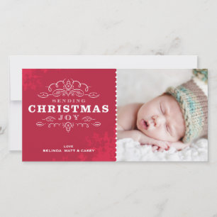 STYLISH HOLIDAY PHOTOCARD :: sending christmas joy Card