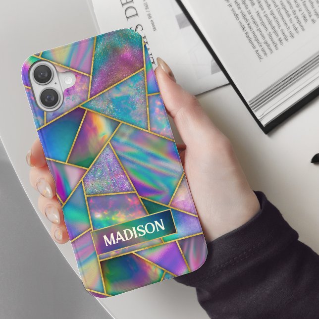 Stylish holographic chic faux gold  Case-Mate iPhone case (Creator Uploaded)