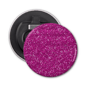 Stylish Hot Pink Glitter Bottle Opener
