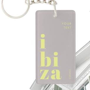 Stylish Ibiza Spain Key Ring