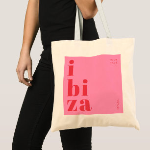 Stylish Ibiza Spain souvenir  Tote Bag