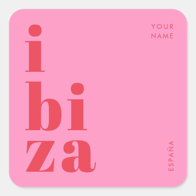 Stylish Ibiza Spain sticker  (Front)