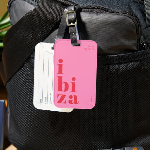 Stylish Ibiza travel tag