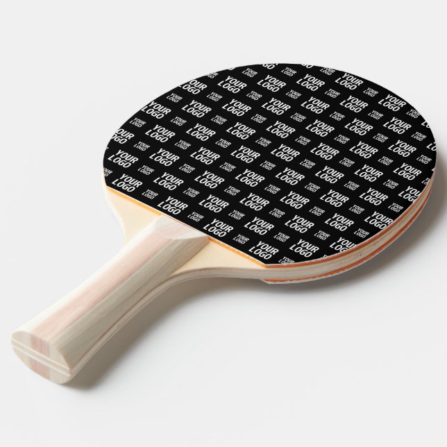 Stylish Image, Design or Business Logo Pattern  Ping Pong Paddle (Front Angle)