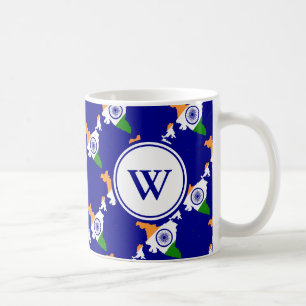 Stylish INDIA Blessed Nation Monogram Gift Coffee Mug