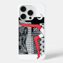 Stylish iPhone case with a picture of a woman's