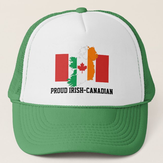 Stylish Irish Canadian Trucker Hat (Front)