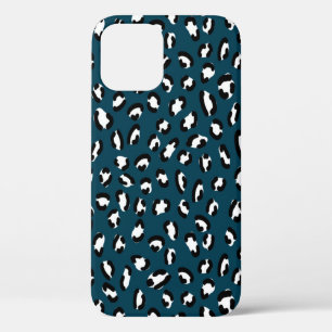 Stylish jaguar skin seamless pattern, animal art.  iPhone 12 case
