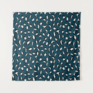 Stylish jaguar skin seamless pattern, animal art.  tapestry