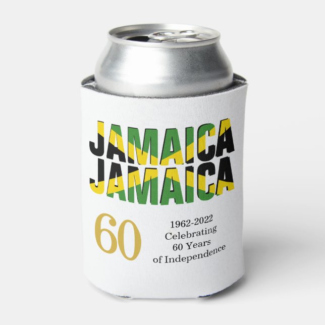 Stylish JAMAICA 60th Anniversary Independence Can Cooler (Can Front)