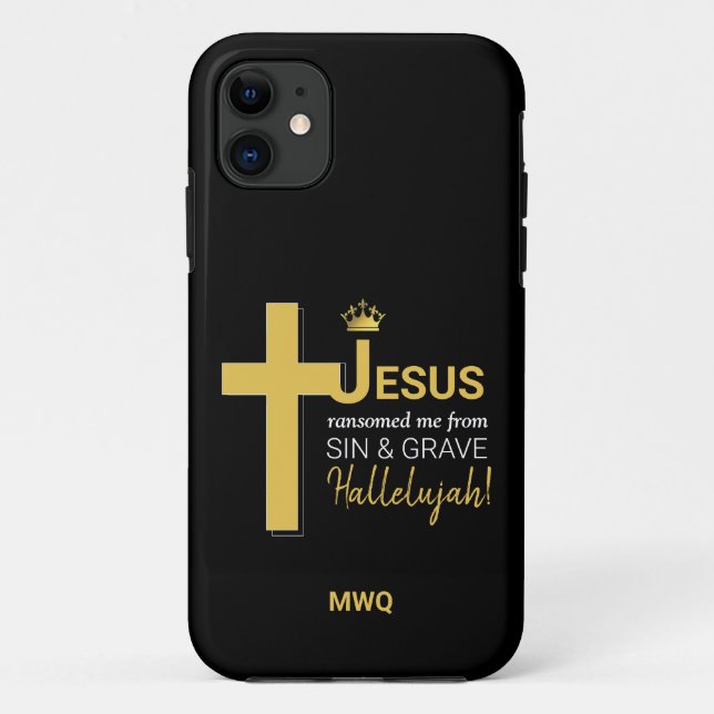 Stylish JESUS RANSOMED ME Christian iPhone case (Back)