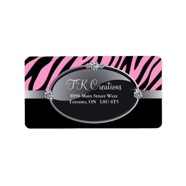 Stylish Jewellery Designer Address Labels (Front)