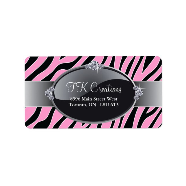 Stylish Jewellery Designer Address Labels (Front)