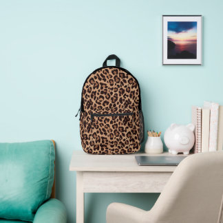 Stylish Jungle Safari Leopard Print Backpack