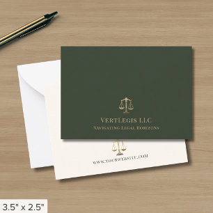 Stylish Justice Scale Legal Card