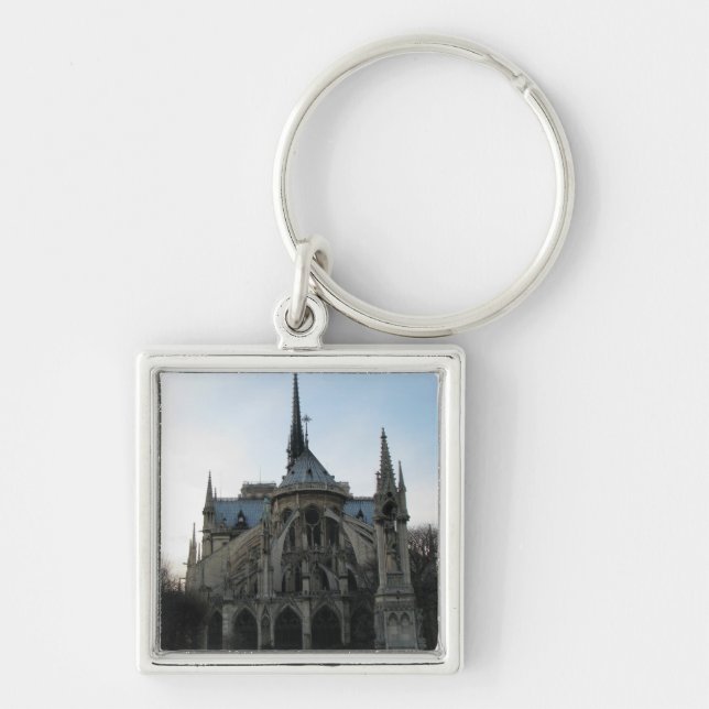 Stylish Keychain with Notre Dame de Paris (Front)