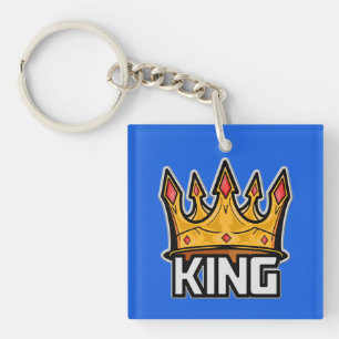 Stylish King Crown Acrylic Keychain