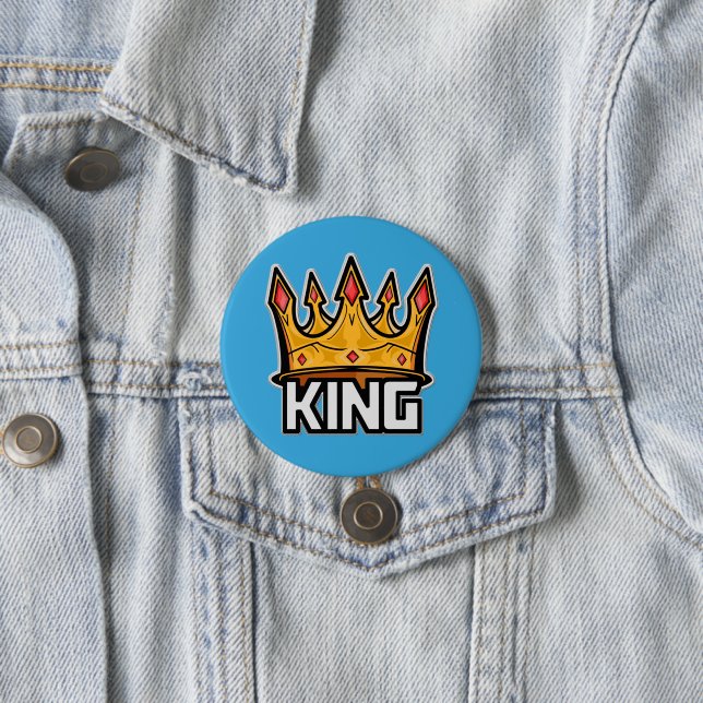 Stylish King Crown Button (In Situ)