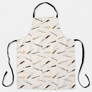 Stylish Kitchen & BBQ Italian Knives Apron 