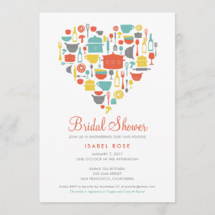 Stylish Kitchen Bridal Shower Invitation