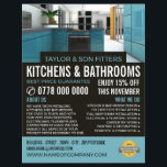 Stylish Kitchen Design, Kitchen & Bathroom Fitter Flyer<br><div class="desc">Stylish Kitchen Design,  Kitchen & Bathroom Fitter Company Advertising Flyer by The Business Card Store.</div>