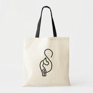 Stylish Kitty Cat Outline Tote Bag