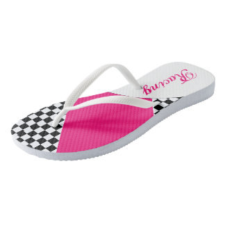 Stylish Ladies Racing Flip Flops