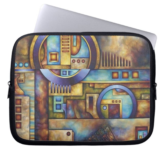 Stylish Laptop Skin with Modern Watch Design – Wri Laptop Sleeve (Front)