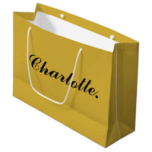 Stylish Large Personalized Gift Bag with Name