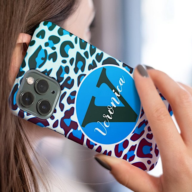 Stylish Leopard Animal Print Rockabilly Pattern iPhone Case (Creator Uploaded)