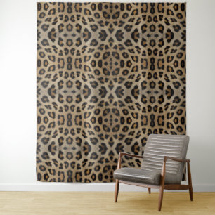 Stylish leopard fur animal print pattern party tapestry