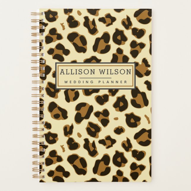 Stylish Leopard Print Planner (Front)