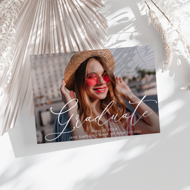 stylish lettering graduation Announcement (Creator Uploaded)