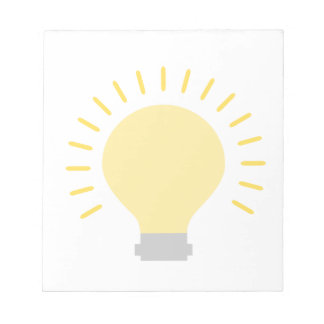 Stylish Light Bulb Design Notepad