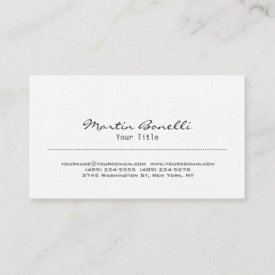 Stylish Linen Trendy Business Card