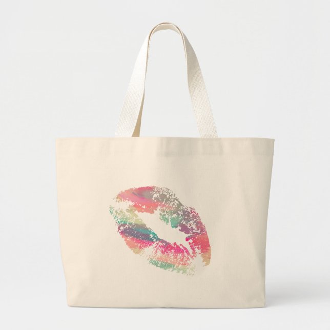 Stylish Lips #11 Large Tote Bag (Front)